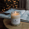 Handmade, small batch, Made in Colorado, Evergreen,American grown Soy wax, Phthalate-free, Paraben-free, Lead-free wicks, Candle, Inspired by the mountains, Evergreen, Women-led, Clean and even burn, Focused on sustainability, Old Pine Candle Co., Blue Spruce, Christmas candle, holiday candle, winter candle, evergreen lake, pine, 16 oz, holidays, christmas, balsam pine, fir needle